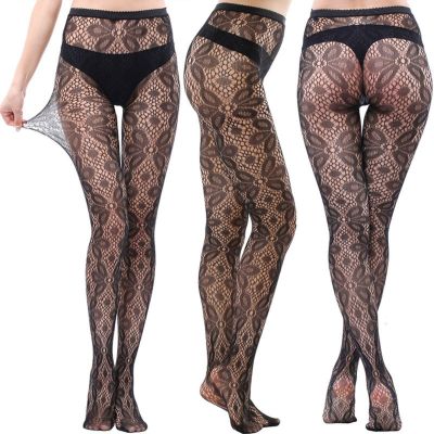 Women's Fashion Silk Stockings Pantyhose Tights Pattern Stockings Waist High